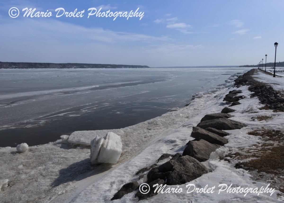 St Lawrence River in the winter, Portneuf, Quebec