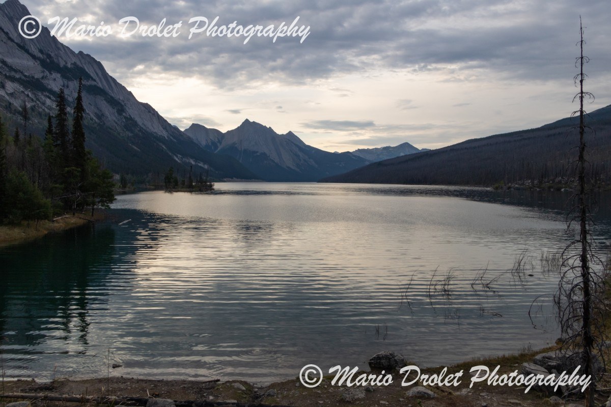 Medicine Lake in late summer, Jasper National Park, Alberta, Canada