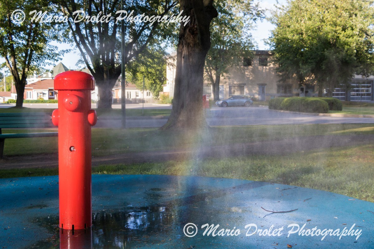 Water Mist Station at the Park