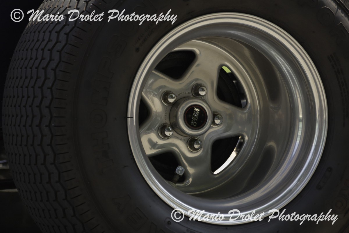 Hot Rod wheel and tire at the Canada Day Parade in Port Credit, Ontario, Canada