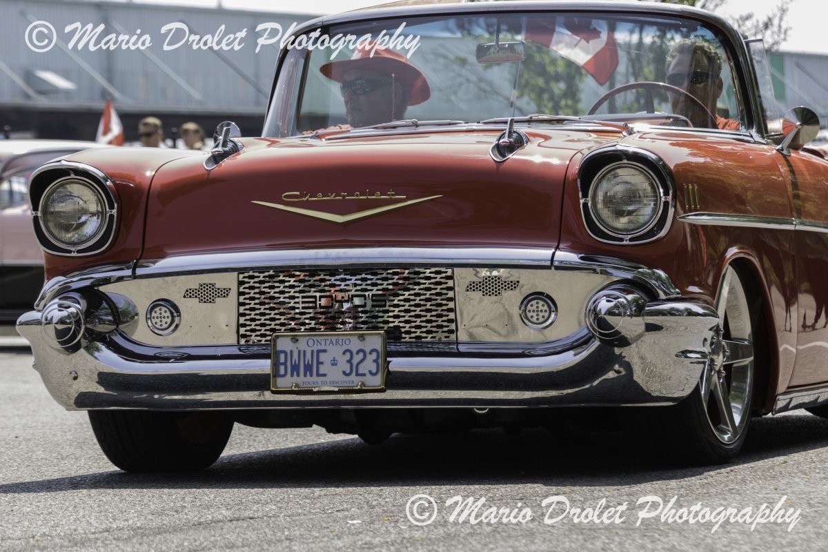1957 Chevy BelAir Custom at Canada Day Parade in Port Credit, Ontario, Canada