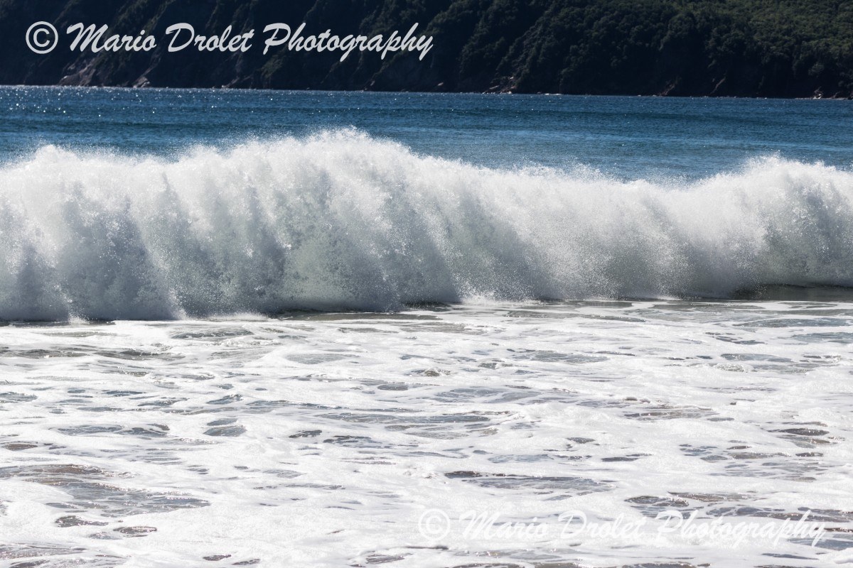 Crashing waves, Ingonish Beach, Nova Scotia Canada