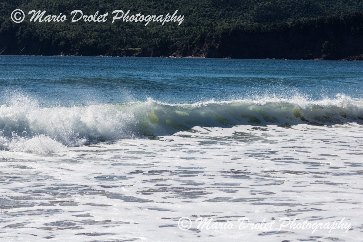 Crashing waves, Ingonish Beach, Nova Scotia Canada