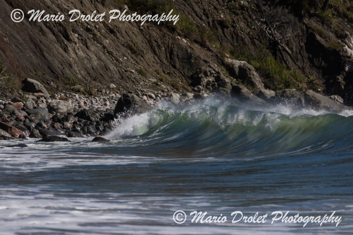 Crashing waves, Ingonish Beach, Nova Scotia Canada