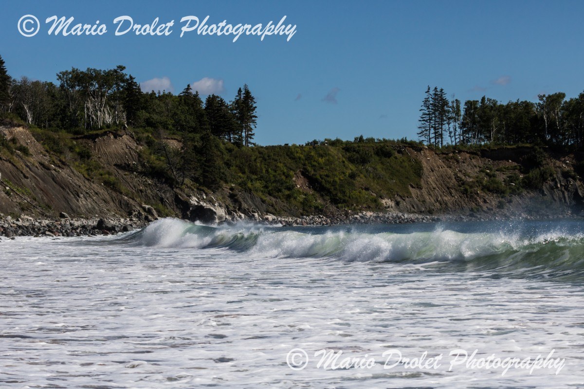 Crashing waves, Ingonish Beach, Nova Scotia Canada