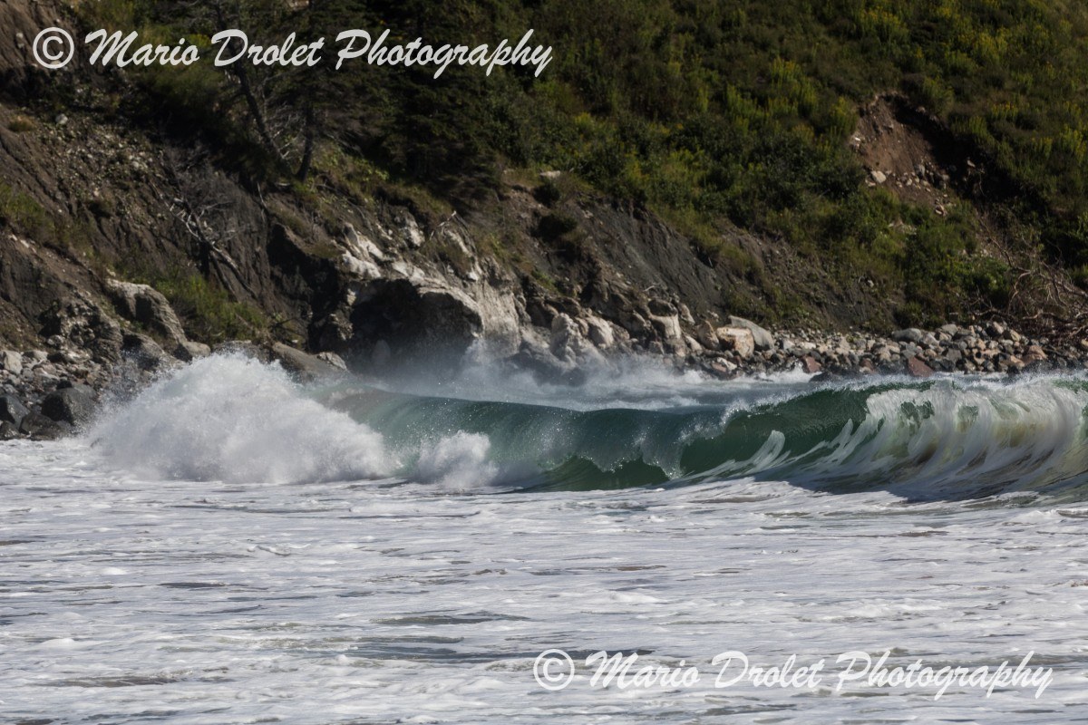 Crashing waves, Ingonish Beach, Nova Scotia Canada