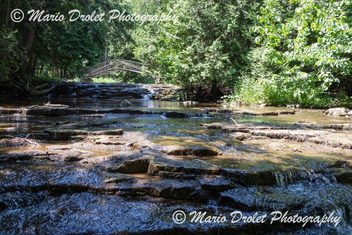 Bridge over creek, Jones Falls, Grey County, Ontario