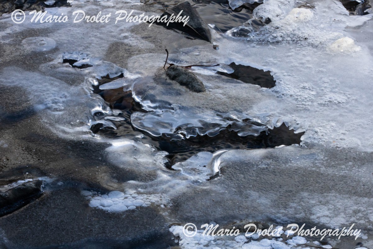 Broken Ice on Sheridan Creek in Rattray Marsh