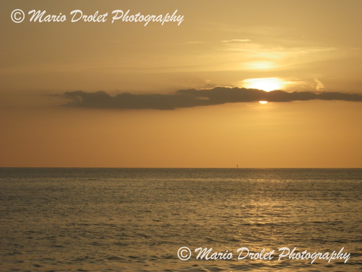 Sunset the Gulf of Mexico, Lido Beach, Florida