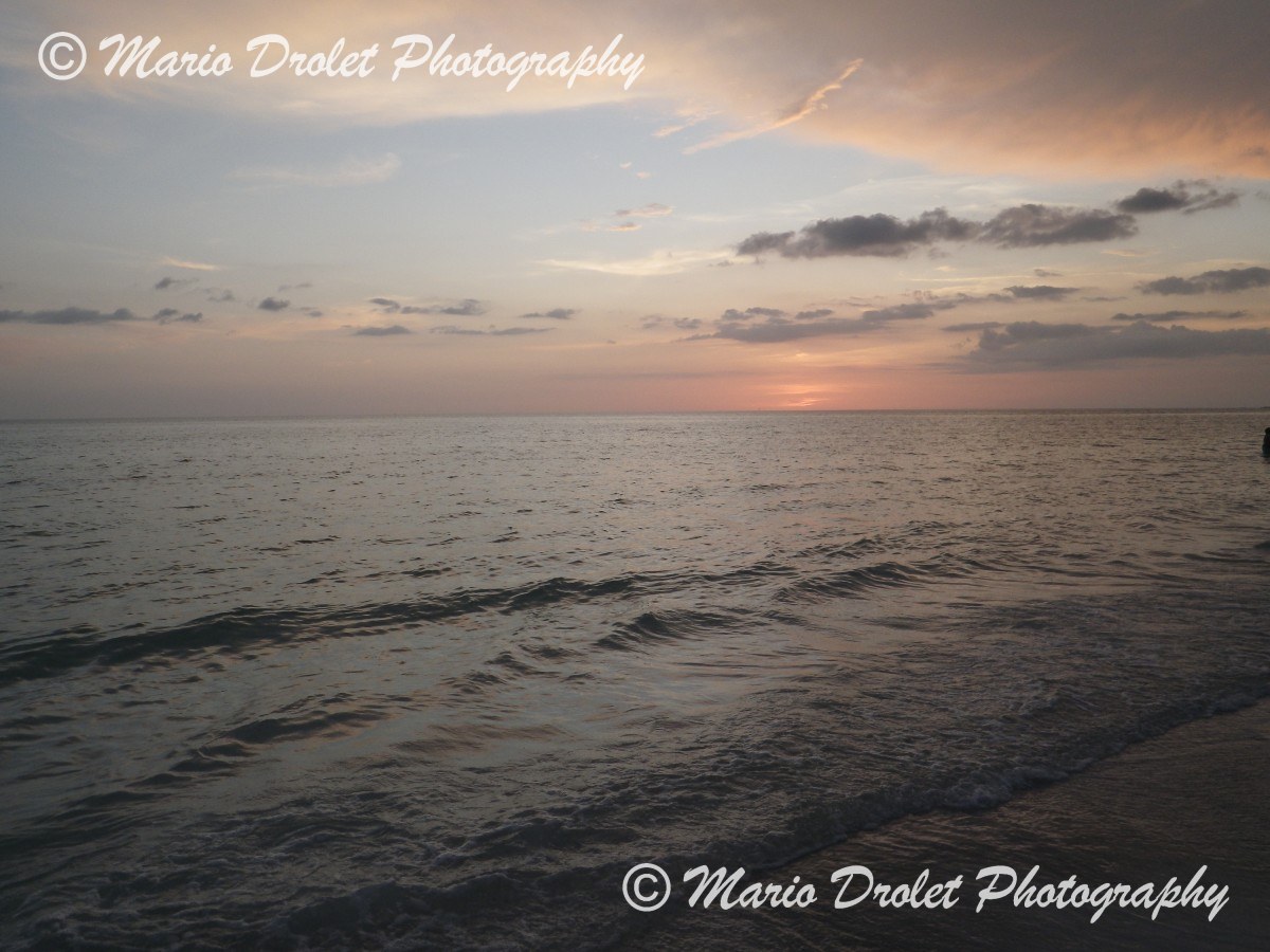 Sunset the Gulf of Mexico, Lido Beach, Florida