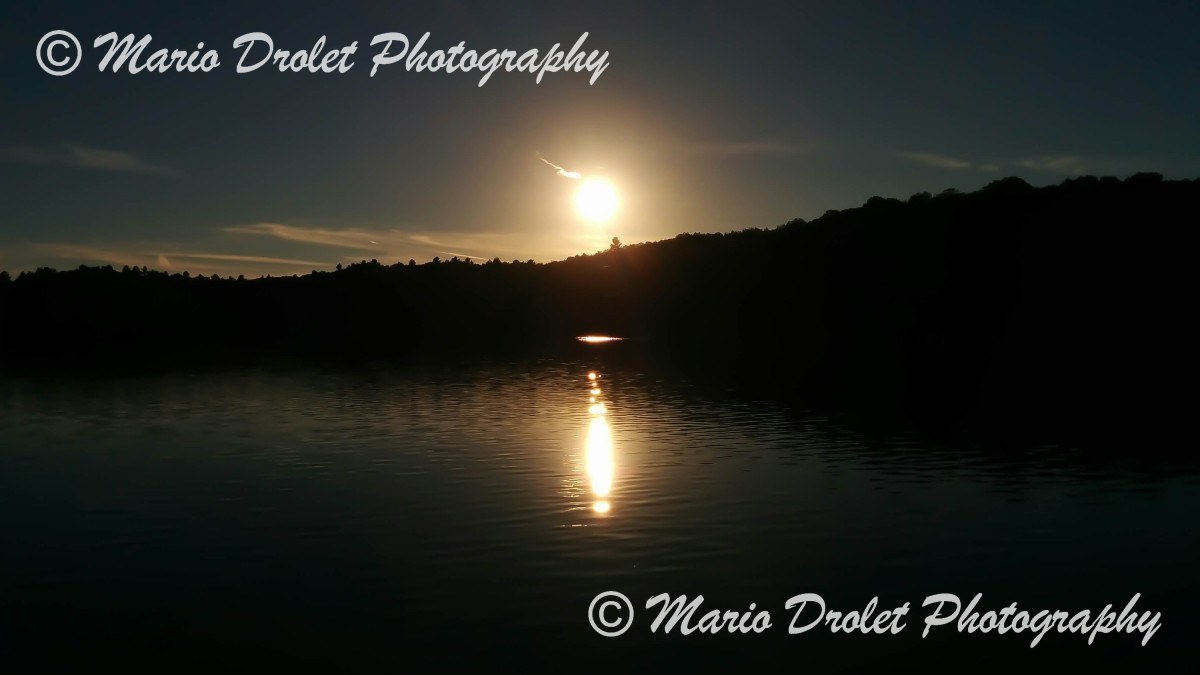 Fall sunset over Lake Wanamaker
