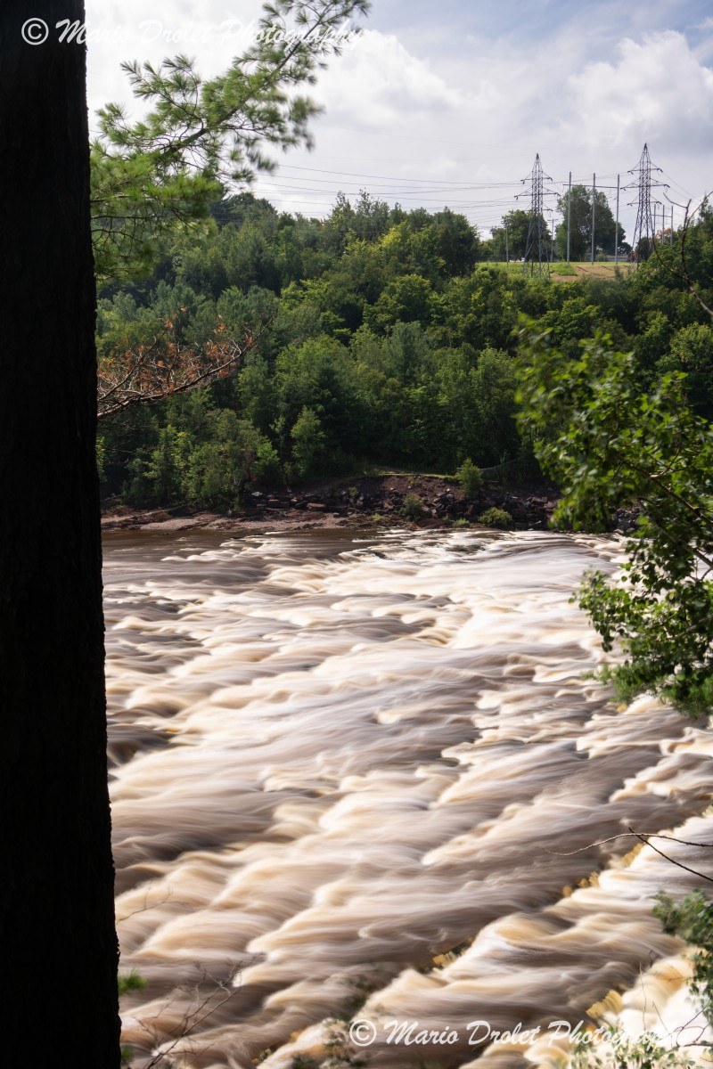 Long exposure smooth rapids on a creek